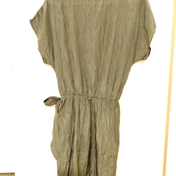 YOINS Self-tie Round Neck Short sleeves Dress M - Picture 8 of 11